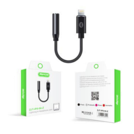 Adaptador Lightning para P2 IOS com Bluetooth Verde - ZJT-IP8-04-Z