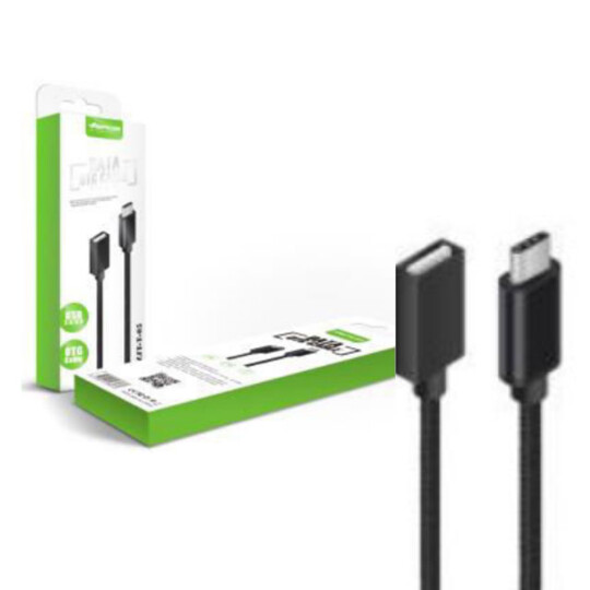 Cabo Adaptaptador OTG Type-C Usb Fêmea Verde - ZJT-T-05