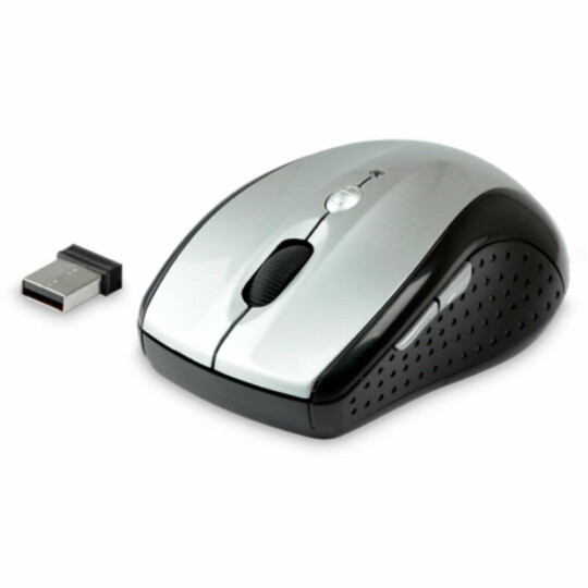 Mouse Sem Fio Wireless Rc/nano 1600 Dpi Prata C3tech - M-W012SI V2