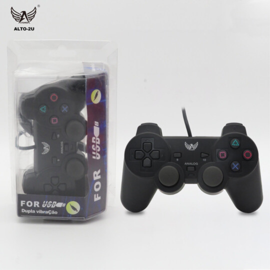 Controle Joystick Com fio Usb para PC Dualshock Altomex - ALTO-2U