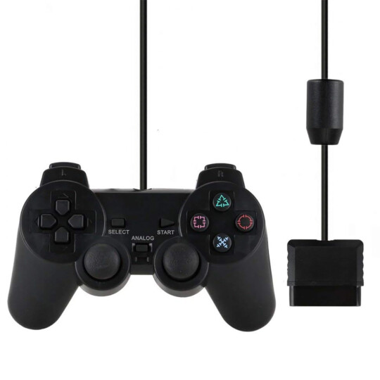 Controle Joystick Dualshock com Fio para PS2 Altomex - ALTO-6220