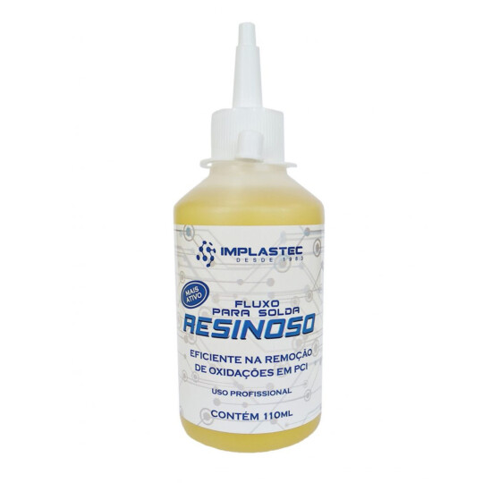Fluxo Resinoso para Solda 110ml Remoção de Oxidação Implastec - PAFR011060 