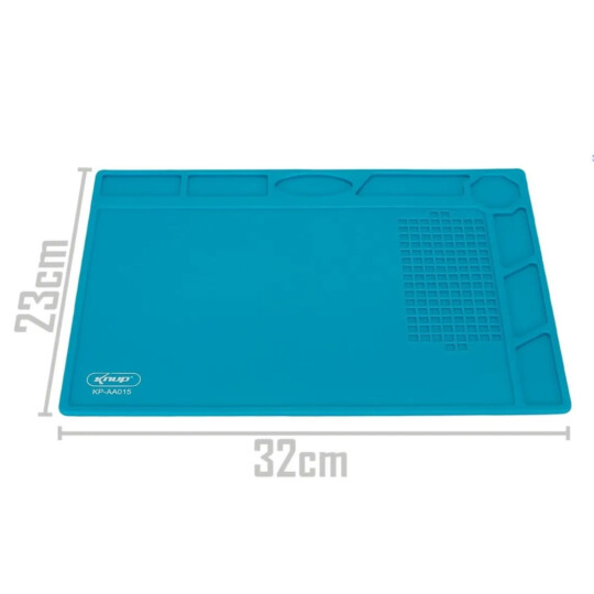 Manta Silicone Antiestética Estação de Trabalho 230x320mm para Manutenção de Celular Knup - KP-AA015
