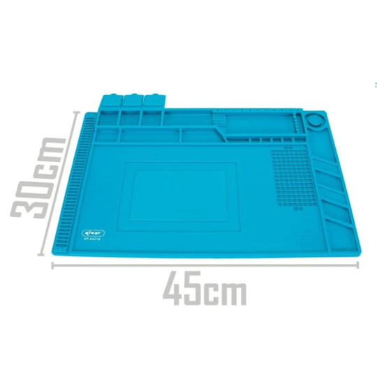 Manta Silicone Antiestatica Estação de Trabalho 450x300mm para Manutenção de Celular Knup - KP-AA018