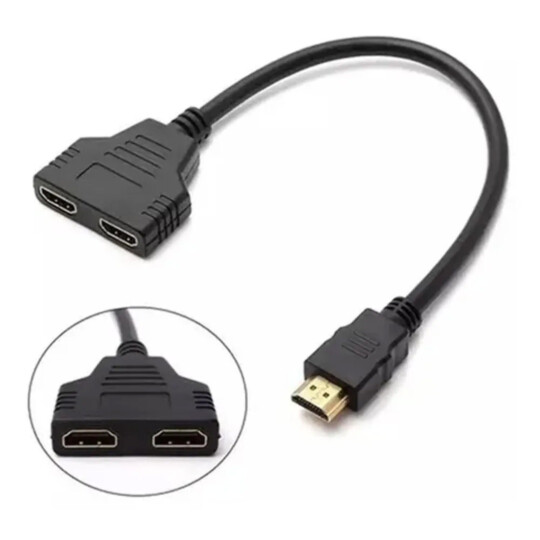 Cabo Adaptador Duplicador HDMI Duas Saídas Tomate - MTV-621