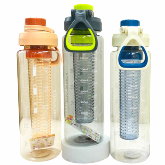 Garrafa Squeeze Com Filtro/Infusor para Frutas 1 Litro TOP ÚTIL - TOP1133