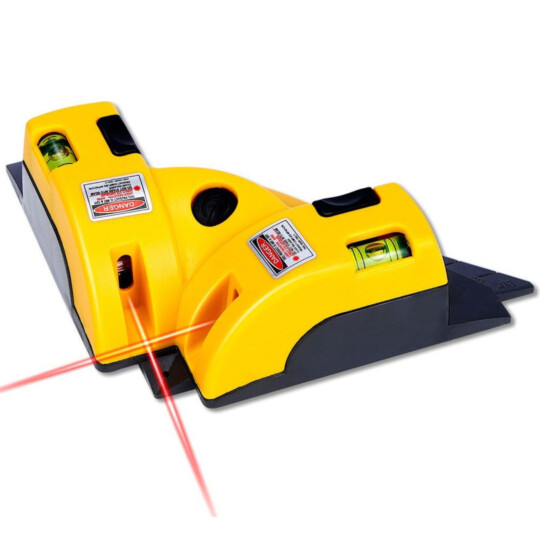 Nível Laser 90 Graus Horizontal e Vertical Esquadro Canto 04024 - LV-01