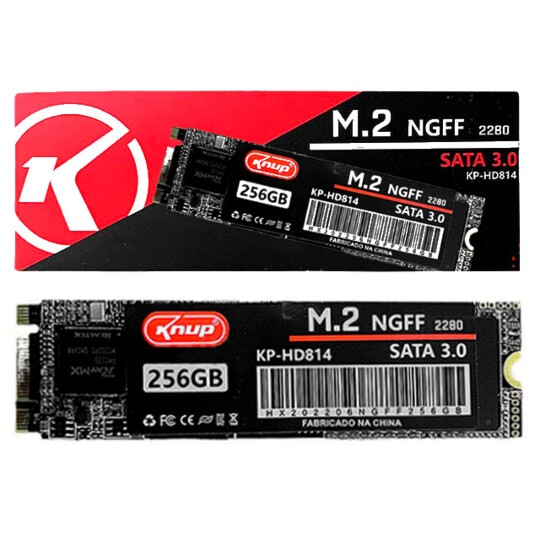SSD M.2 NGFF 256Gb 2280 Sata 3.0 KNUP - KP-HD814