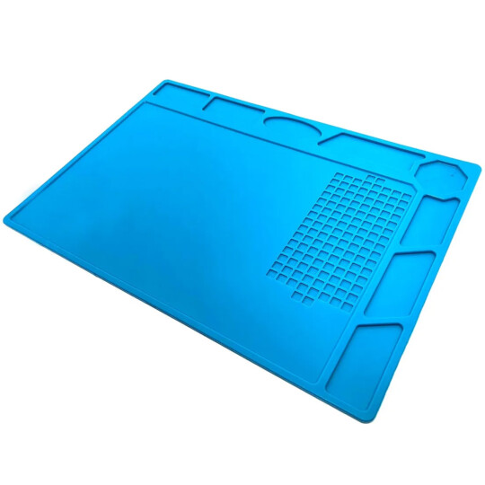 Tapete Manta em Silicone Resistente ao Calor com Porta Objetos para Manutenção de Eletrônicos 320X230mm 03325 - KLTE-502
