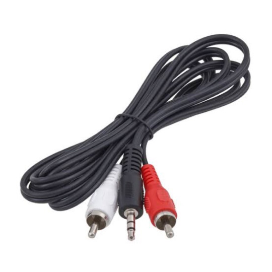 Cabo de Áudio P2 x 2 RCA Auxiliar 1,5 Metros - 00221 Reling