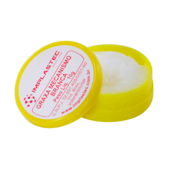 Graxa para Mecanismo Branca 10G á Base de Silicone Implastec - PAMB1030CX
