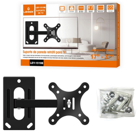 Suporte de TV Universal 17'' - 37'' Polegadas LEHMOX - LEY-1519B