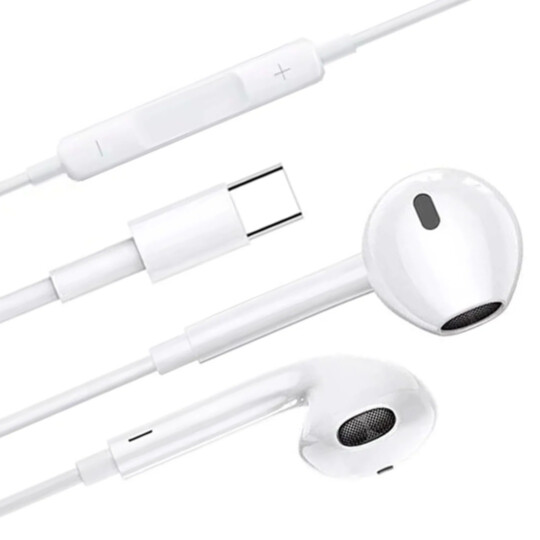 Fone De Ouvido Com Fio Type C Microfone E Volume Lehmox LEF-1208