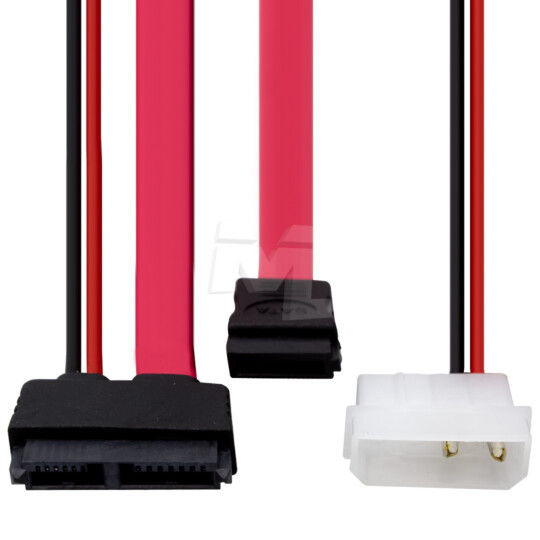 Cabo de Dados e Energia Molex + Sata 7P X Sata 6/7P 45cm GRASEP - D-CIC05