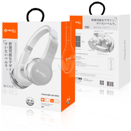 Headphone Bluetooth 5.0 sem Fio Stereo com Entrada P2 PMCELL - HP-45