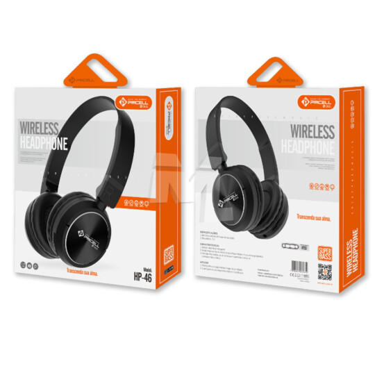 Headphone Bluetooth 5.0 sem Fio Stereo com Entrada P2 PMCELL - HP-46