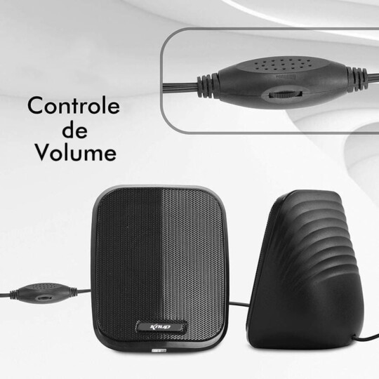 Mini Caixa de Som Multimídia 5W Usb P2 KNUP - KP-RO822