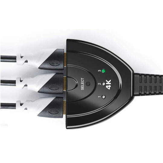 Cabo Switch HDMI 4K Chaveador 3 Entradas KNUP - KP-AD133