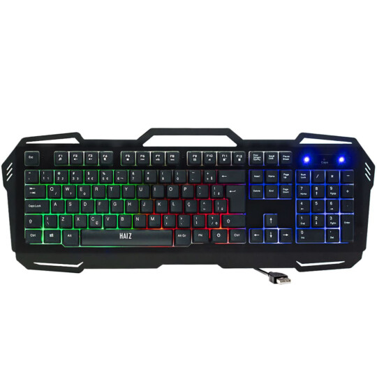 Teclado Gamer USB com Iluminação RGB HAIZ - HZ-539