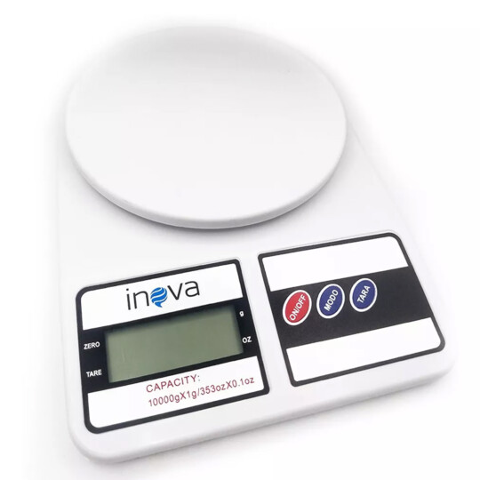 Balança Digital de Cozinha até 10Kg com Display LCD INOVA - KV-144