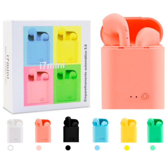 Fone de Ouvido Bluetooth i7 Mini Colorido KAPBOM - KA-K969