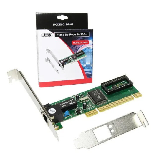 Placa de Rede PCI 10/100mbps Dex - DP-01