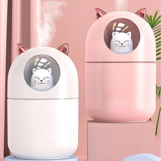 Umidificador Gatinho Portátil Difusor Aromatizador LEY-1783