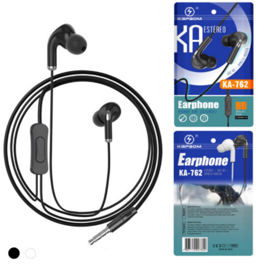 Fone de Ouvido com Fio Estéreo P3 KAPBOM - KA-762