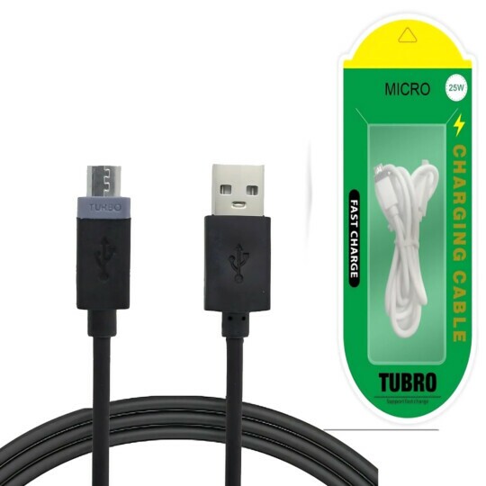 Cabo Micro-USB V8 1Metro Turbo 25W Lehmox LEY-1842