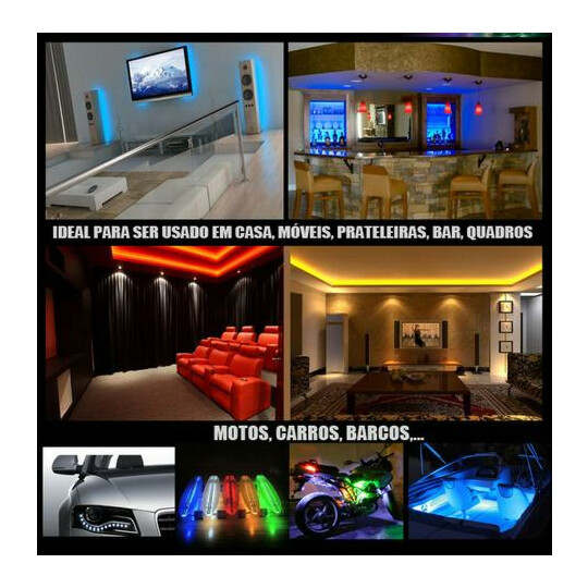 Fita de Led RGB 5M Com Controle Remoto Lux Power - 3528RGB