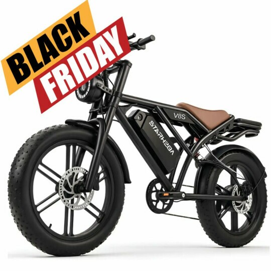 Bike Scooter Elétrica V8S 750W 50km Painel LED Aro 20"