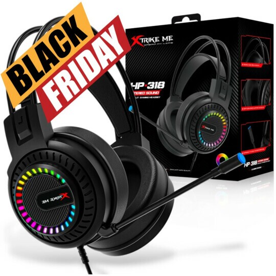 Headset Gamer com Fio P2 3.5mm Xtrike-ME HP-318 Led RGB 