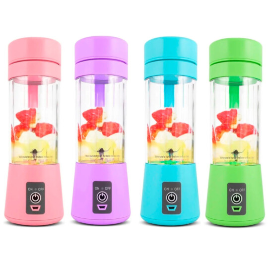 Mini Liquidificador para Sucos 380ml 2200 RPM Recarregável KNUP - KP-TA01