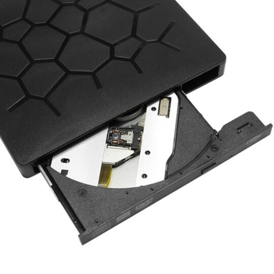 Gravador Externo CD/DVD Slim Usb 3.0 com Entrada Usb/ Tipo C/ Micro SD - DG-325C
