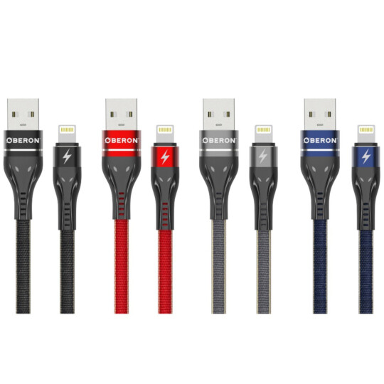 Cabo Carregador Lightning IOS x USB 2 Metros para Celular OBERON - OR-CO07/L2