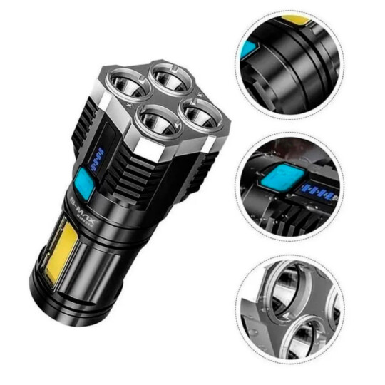 Lanterna de Longo Alcance com Iluminação Lateral B-MAX - BM-8514