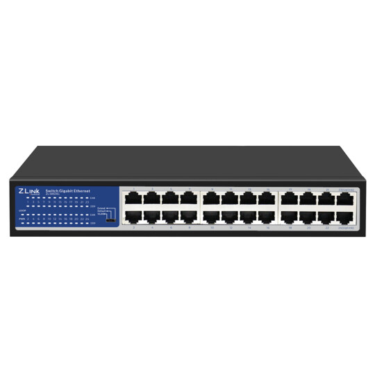 Switch Ethernet 24 Portas Gigabit Z-Link ZL-SW24G