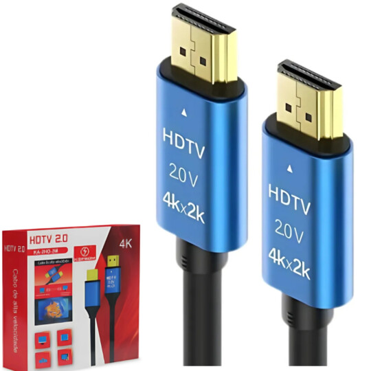 Cabo HDMI 2.0 4K Ultra HD de Alta Velociade 2M KA-2HD-2M