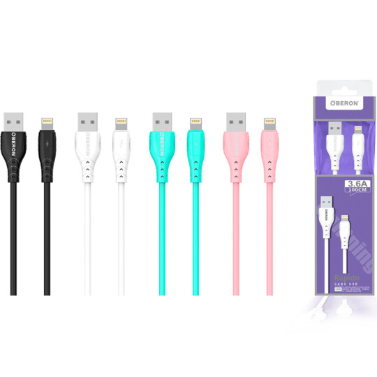 Cabo Carregador Lightning IOS x USB 2 Metros para Celular OBERON - OR-CO09/L2