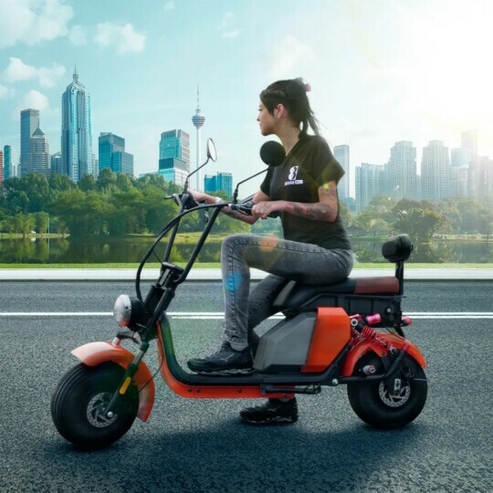 Scooter Moto Bike Elétrica 2 Lugares 1000W 35KM/H ST-390