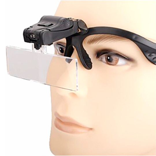 Lupa de Cabeça Professional com 2 Led’s e 5 Lentes - 9892B