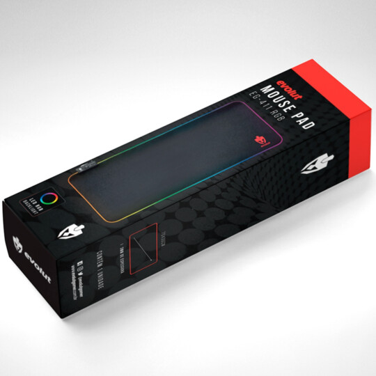 Mouse Pad Gamer com Led RGB Grande 700x300x3mm EVOLUT - EG411