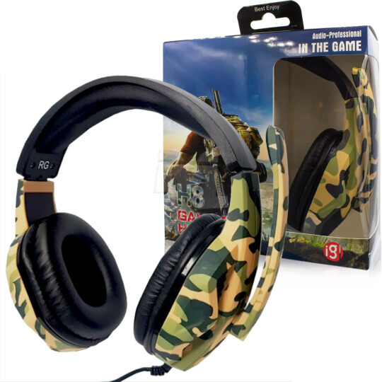 Headset Gamer com Microfone Conexão P2 CAMUFLADO - IG-H8-2 Reling