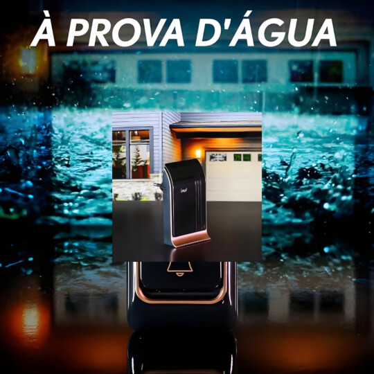 Campainha Residencial Sem Fio Wireless Com Bateria 150m Prime a Prova d'agua 38 Toques