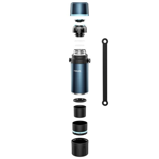 Garrafa Térmica Portátil 650ml Azul PHILIPS - AWP2657DB