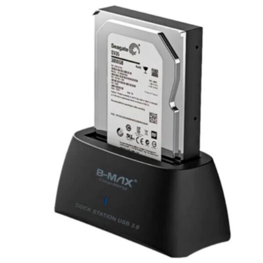 Dock Station Leitor de HD Sata 2,5'' e 3,5'' Usb 3.0 B-MAX - BM752