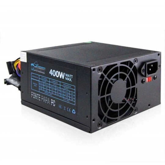 Fonte Gamer ATX 400w 24 Pinos Bivolt Cowboy Knup - KP-532