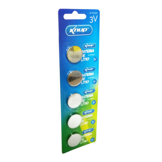 Bateria 3v Lithium Cartela com 5 Unidades - KP-BT2025 CAIXA FECHADA 20 UNIDADES