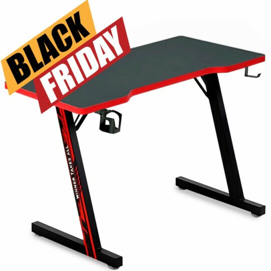 Mesa Gamer 80cm para Computador MetalRed M6007 c/ Suporte para Headset e Copo