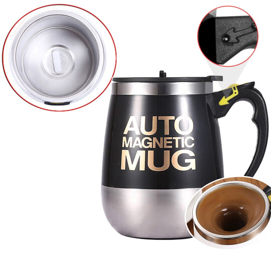 Caneca Mixer Recarregável Hélice em Capsula Magnético 350ml com Custumização Disponível 04020 - U-1711-CD